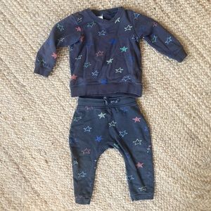 H&M Matching two piece sweatsuit set - stars